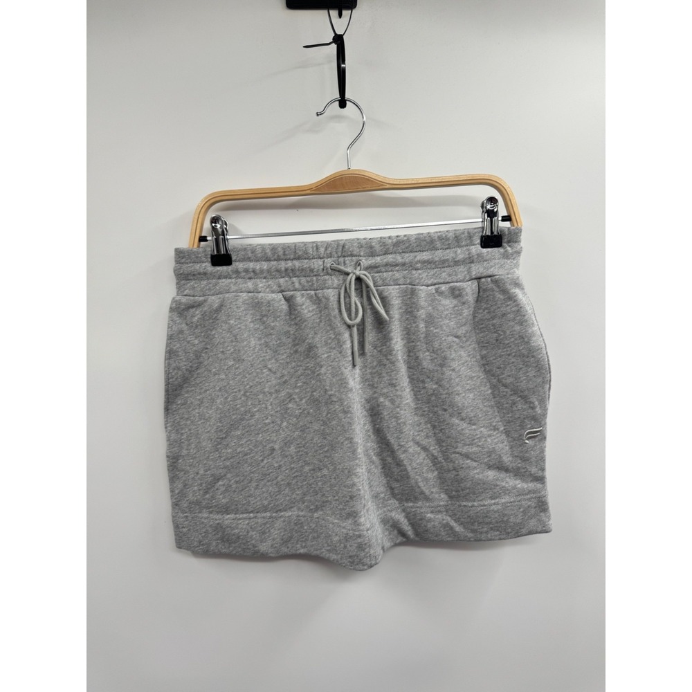NWT Fabletics Year Round Terry Mini Skirt Women's Small Heather Gray‎ Drawstring